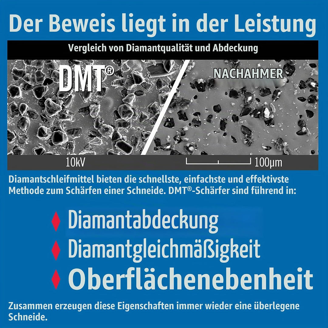DMT Dia-Sharp Schärfblock, durchgehende Diamantbeschichtung, extra-fein, 20,3 cm / 8 Zoll, D8E Extra