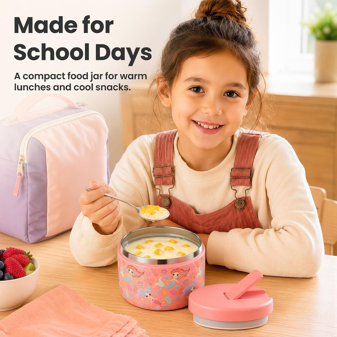 Itslife Thermobehälter für Essen 350ml Edelstahl Warmhaltebebehälter, Kinder auslaufsicherer Lunchbe