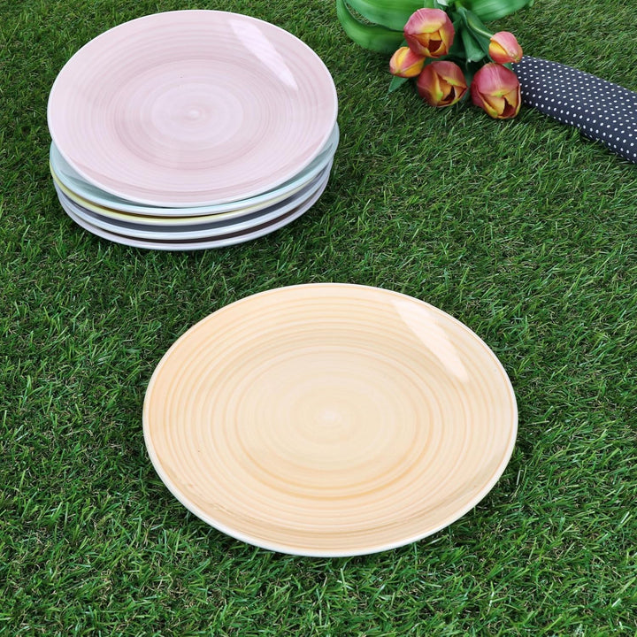 MamboCat Pastello 6er Set Kuchenteller I Bunte Steingut-Frühstücksteller mit Pastell-Farben für 6 Pe