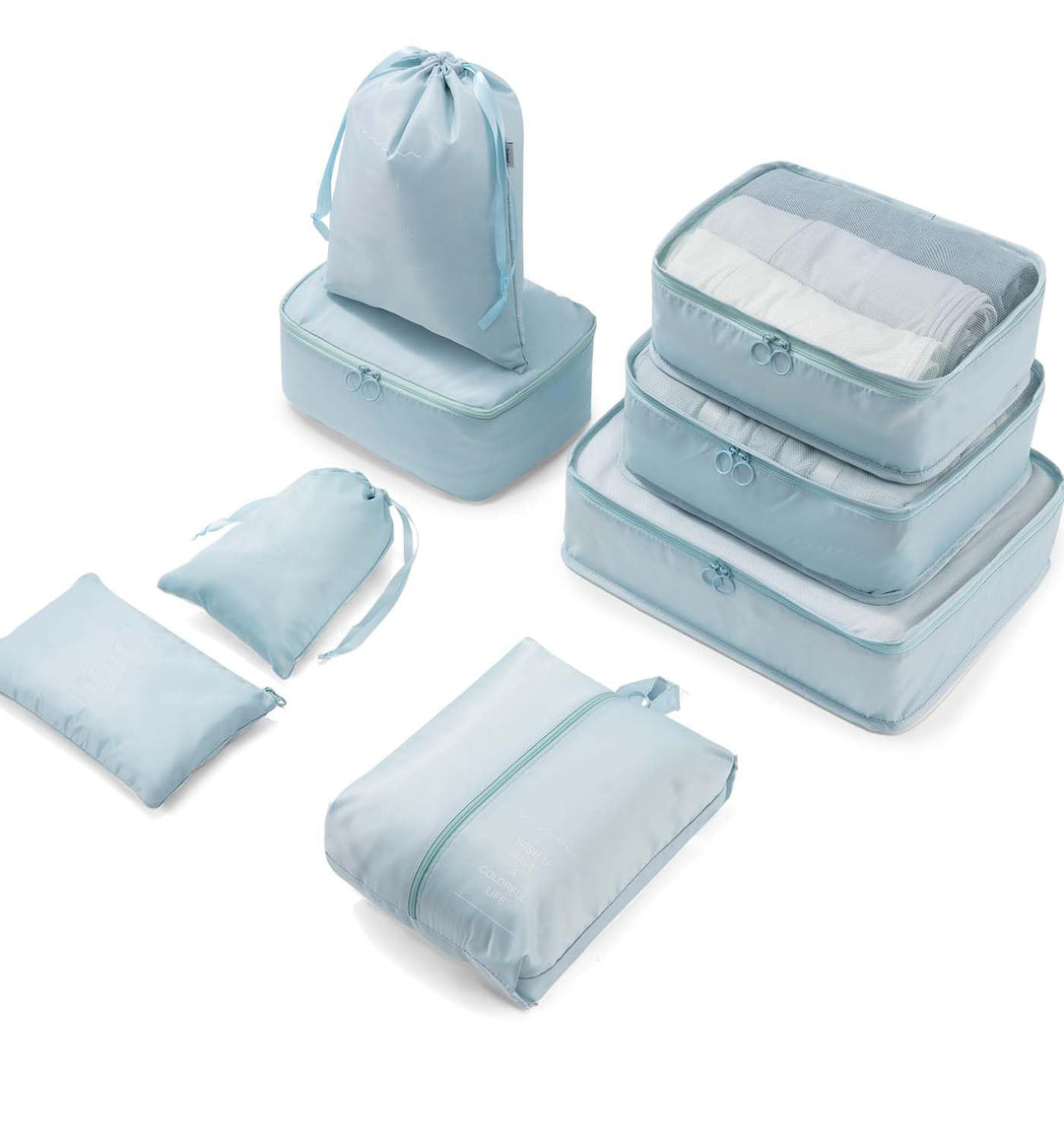 Meowoo 8-teilig Koffer Organizer Set, Packing Cubes, Packwürfel für Urlaub & Business, Reise Organiz