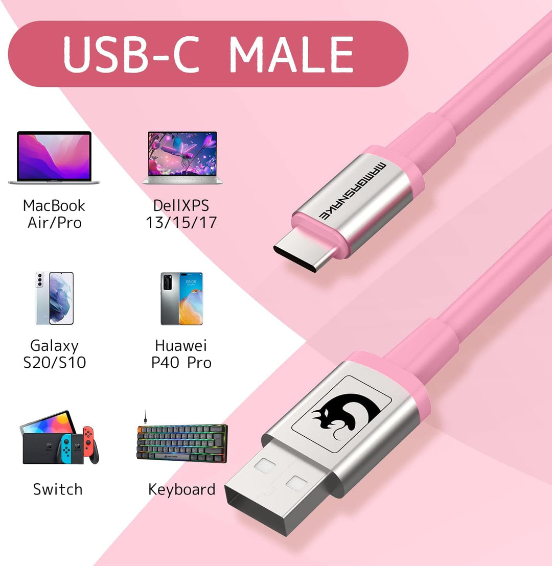 XINMENG X MAMBASNAKE C01 Spiral-Tastaturkabel, Typ-C auf USB-A HyperSpeed-Leitung mit 8KHz-Rücklaufr