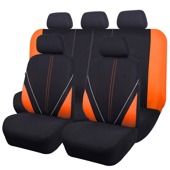 Flying Banner Universal atmungsaktive Netzstoff-Autositzbezüge, komplettes Set Airbag-kompatible Kis