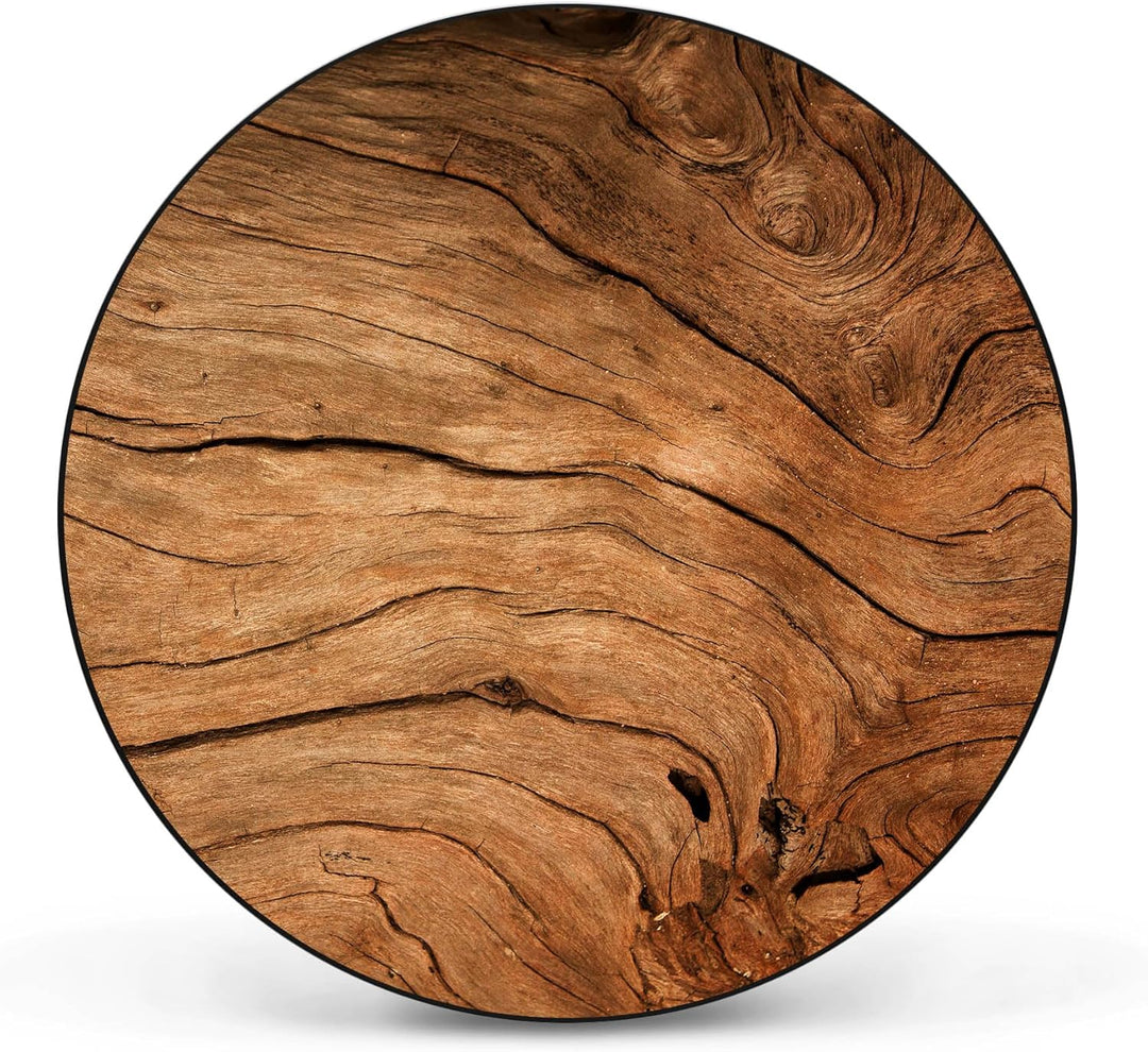 banjado® Magnettafel Ø 47cm schwarz/Magnetwand aus Metall/Magnetpinnwand als Memoboard Pinnwand Magn