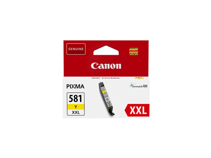 Canon CLI-581 XXL Tintentank - Y Gelb, sehr hohe Reichweite 11,7 ml für PIXMA Tintenstrahldrucker OR