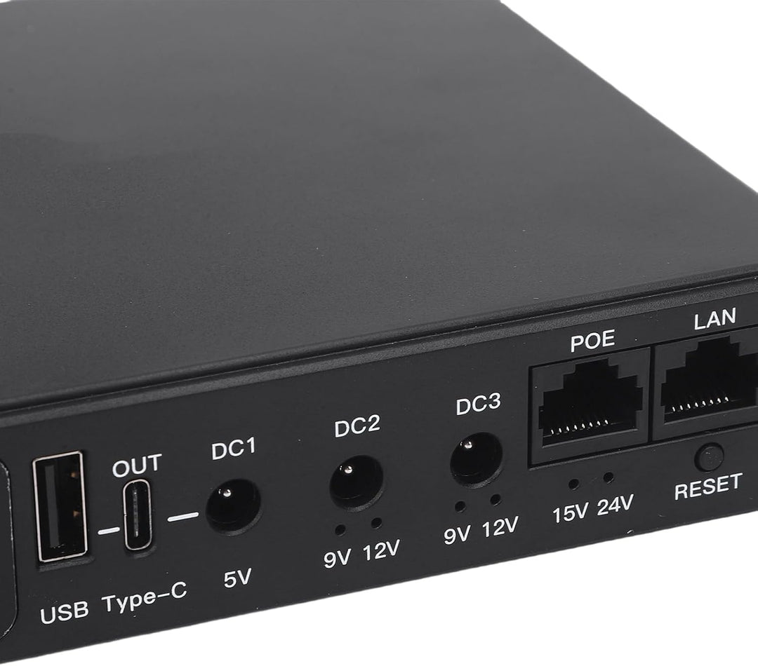 Dpofirs Tragbares UPS-Stromversorgung mit 18000-mAh-, Multi-Output-USB Typ-C DC POE für Überwachungs