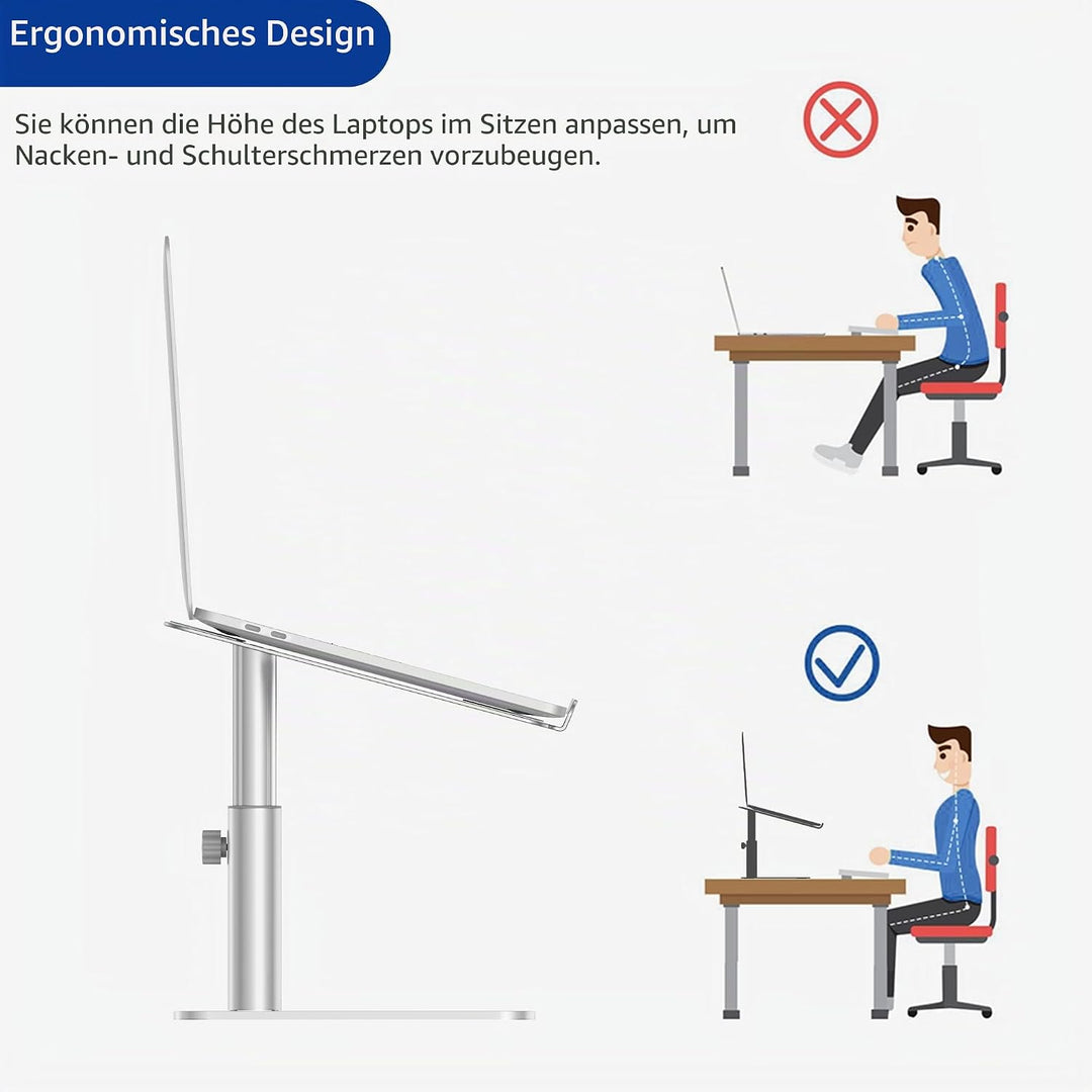 BESIGN LSX6N Laptop ständer, Verstellbarer ergonomischer Notebook-Ständer, Laptop ständer kompatibel