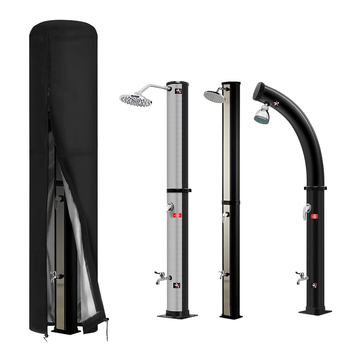 Solar-Duschabdeckung für den Aussenbereich, 66,3 x 216,6 cm, wasserdichter Schutz, 420D Oxford-Stoff
