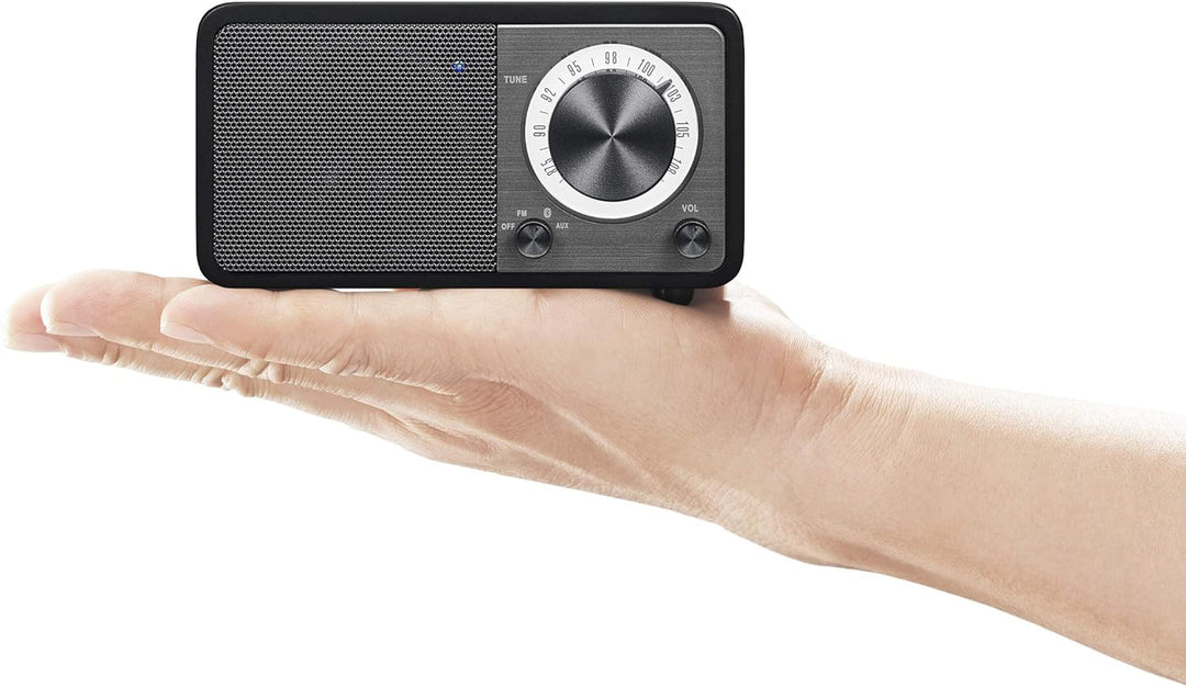 Sangean WR-7 tragbares Desktop-Radio (FM-RDS-Tuner, Bluetooth, AUX-In, integrierter Lautsprecher, Ak