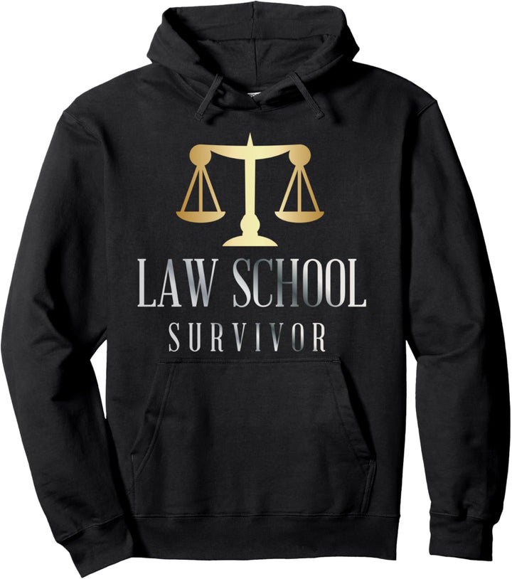 Law School Survivor - Humor Law School Graduation Quote Pullover Hoodie