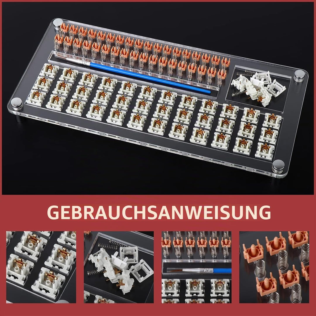 RUNJRX 36 Schalter Acryl-Schmiermittelstation, Tastaturschalter-Schmiermittel 0,53 oz/15 g, Schalter