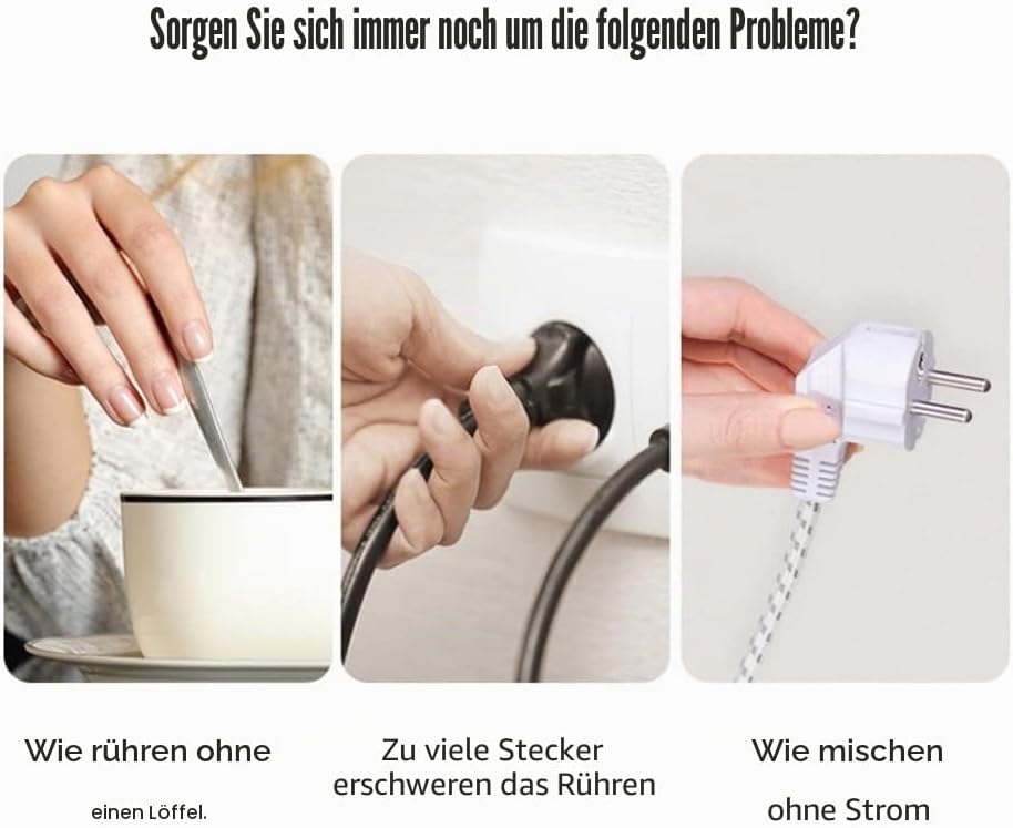 KKPLZZ Automatische magnetische Rührkaffeetasse, 380 ml elektrische Rührtasse Home Office Travel Aut