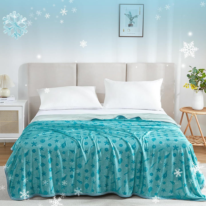 WONGS BEDDING Kühldecke Sommerdecke - mit Japanische Arc-Chill Q-Max 0,43 Kühlfasern, 2 in 1 Selbstk