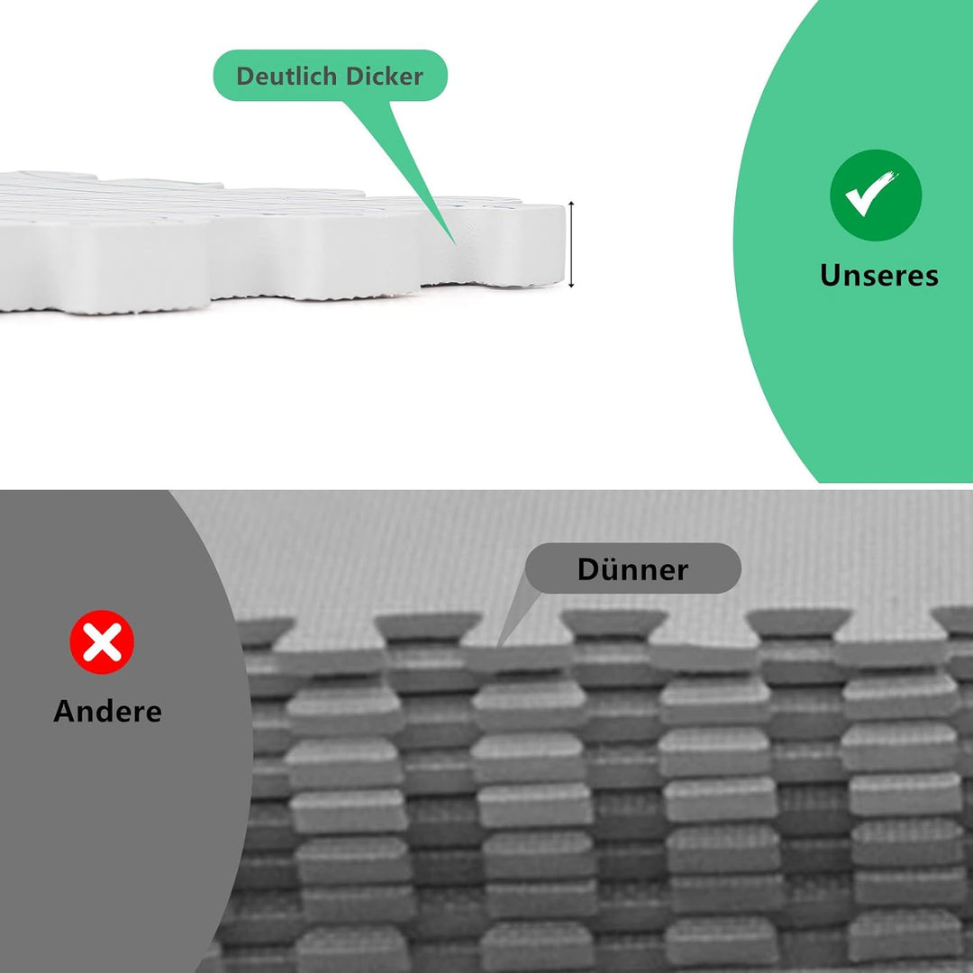 Spannmatten Stricken 9 Stück,Blocking Matte mit 10 kammnadeln,100 T-Nadeln Weiss Mats mit 10 kammnad