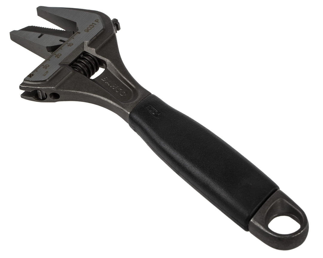 Bahco 9031-P Verstellbarer Schraubenschlüssel, 218 mm Länge, schwarz