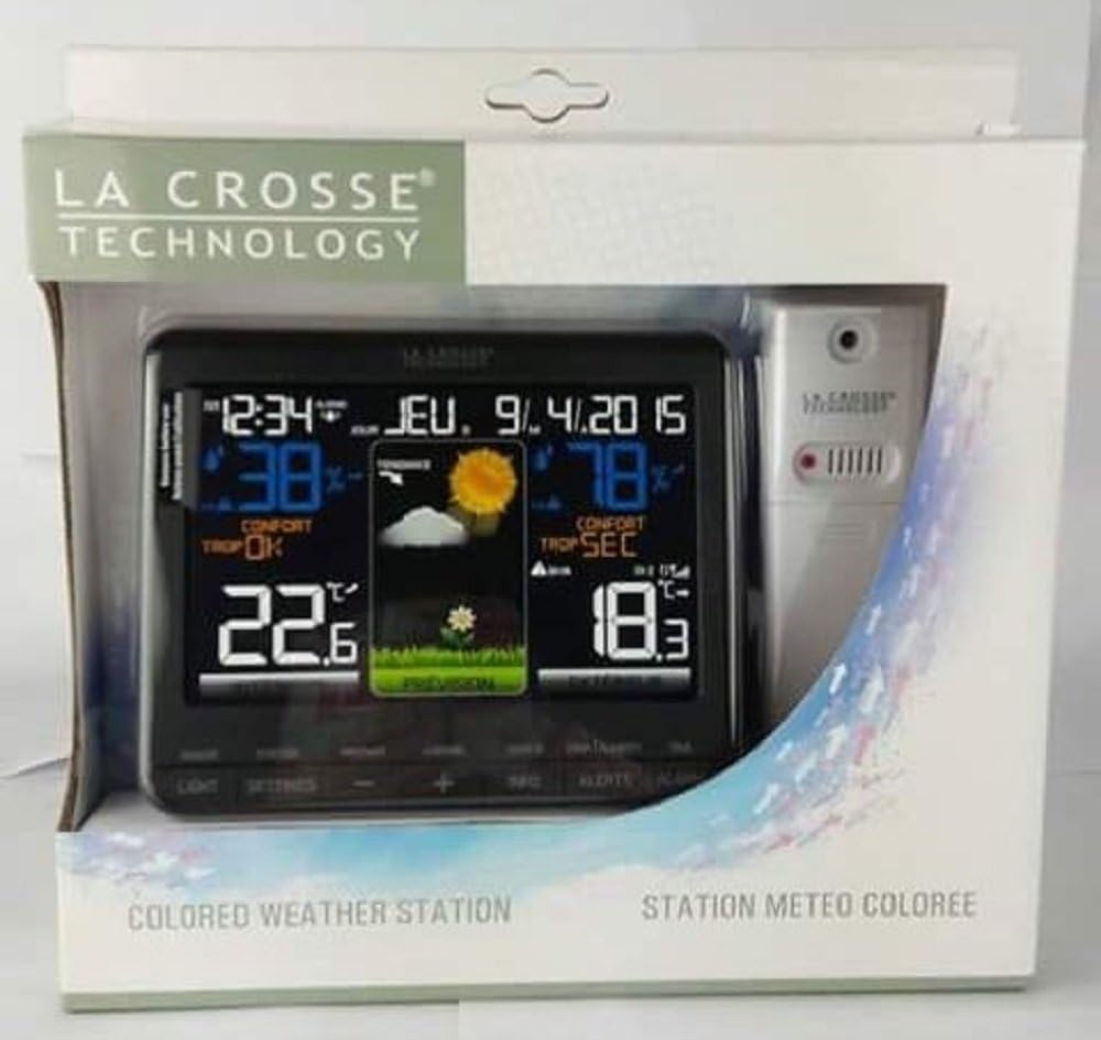 La Crosse Technology WS6825 Wetterstation, Schwarz