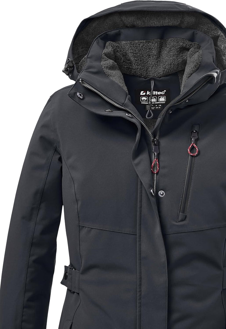Killtec Damen Parka Funktionsparka mit abzippbarer Kapuze KOW 165 WMN PRK wasserdicht, winddicht, at