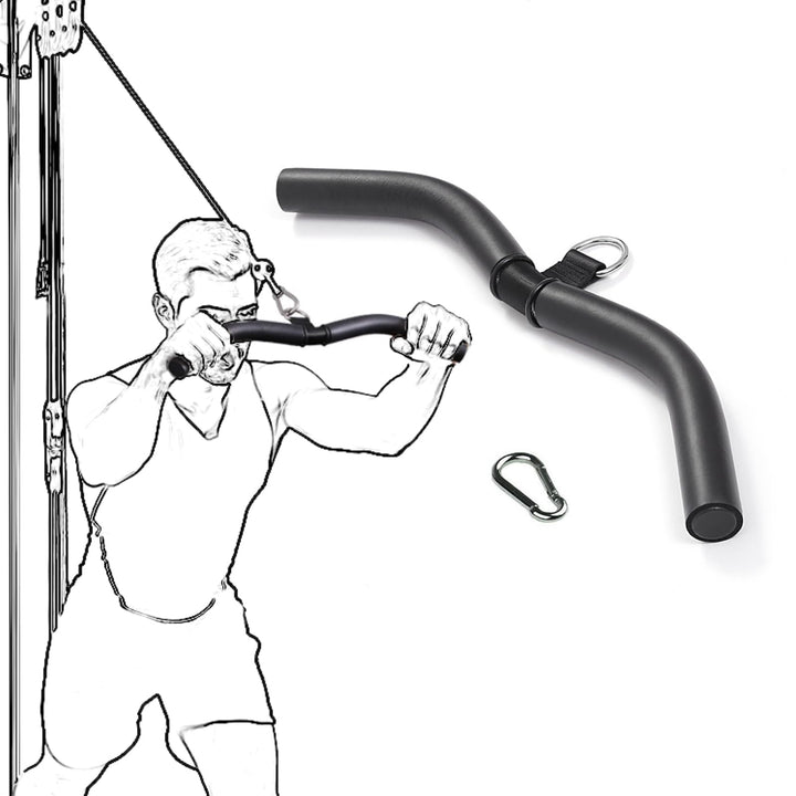 Fitness Krafttraining Stange Gym Bizeps Griff Bar Lat Pull Gerade Kabel 40CM Curl Pulldown Stange Bo