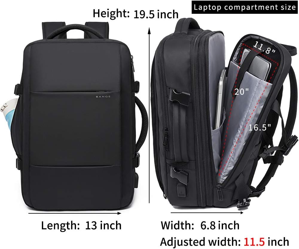BANGE Reiserucksack, Handgepäck Rucksack Strapazierfähige Convertible Duffle Bag Fit für 17,3-Zoll-L