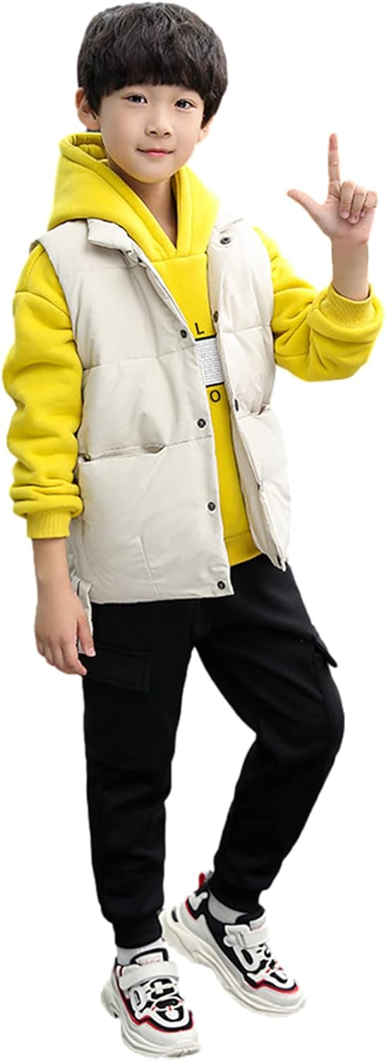 amropi Jungen Hoodie Trainingsanzug Kapuzenpullover Sweatshirt Weste Jogging Hose 3 Stück Kleidungss