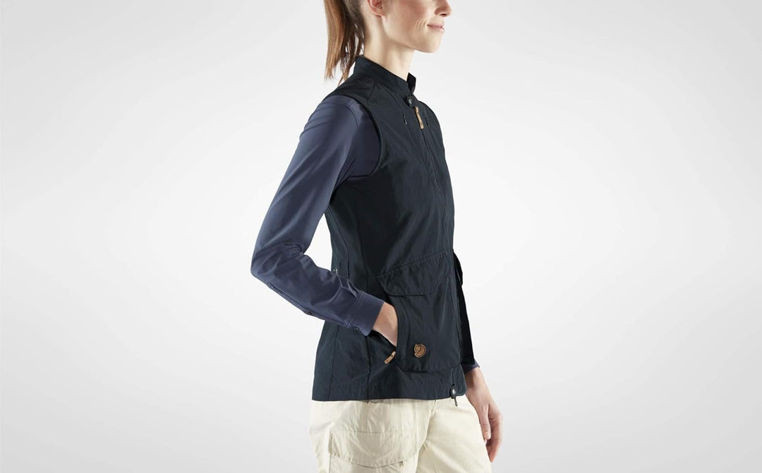 Fjällräven Damen Travellers Mt Vest W Westen XS Dunkelblau, XS Dunkelblau