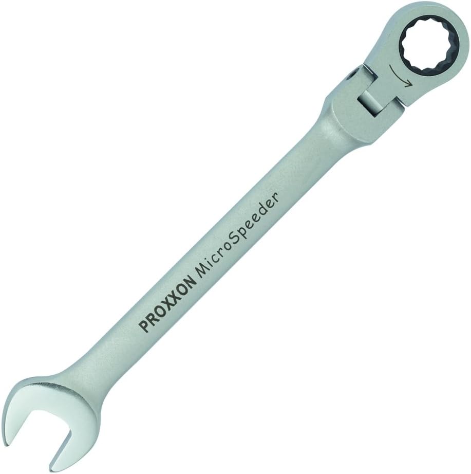 PROXXON 23059 MicroSpeeder Ringmaul Ratschenschlüssel mit selbsthemmendem Gelenk Schlüsselweite 22mm