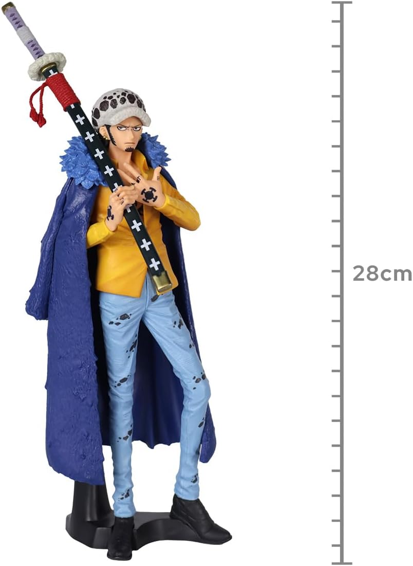 One Piece Actionfigur King of Artist Trafalgar Law Wanokuni aus Kunststoff, von Bandai.
