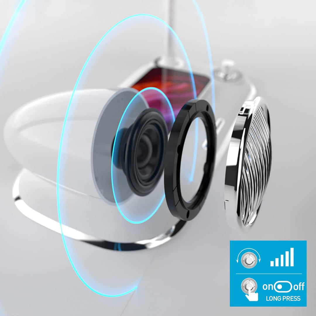 TELLUR Nostalgia Kabelloses Ladegerät, 15 W Leistung, Bluetooth-Lautsprecher 5 W, Schreibtischlampe
