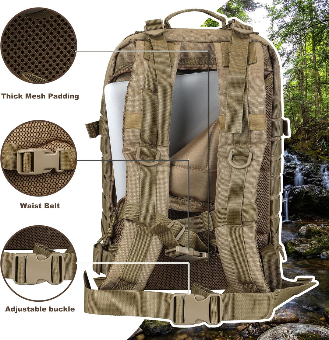 Militär Taktischer Rucksack US Cooper Rucksack Armee Assault Pack 3 Tage Bug Out Go Bag Trekking Wan