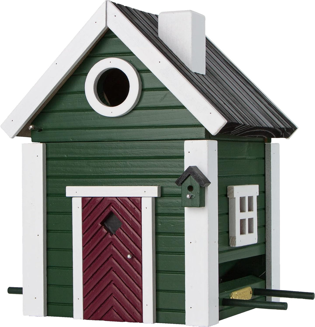 Wildlife Garden WG107 Multiholk Jagdhaus - Der Kombinierte Vogelfutterhaus und Nistkasten/Vogelhaus