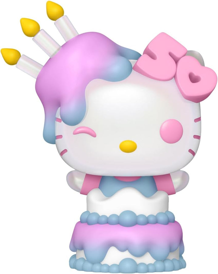 Funko POP! Sanrio: Hello Kitty 50th - Hello Kitty In Cake - Sammelfigur aus Vinyl - Offizielle Merch