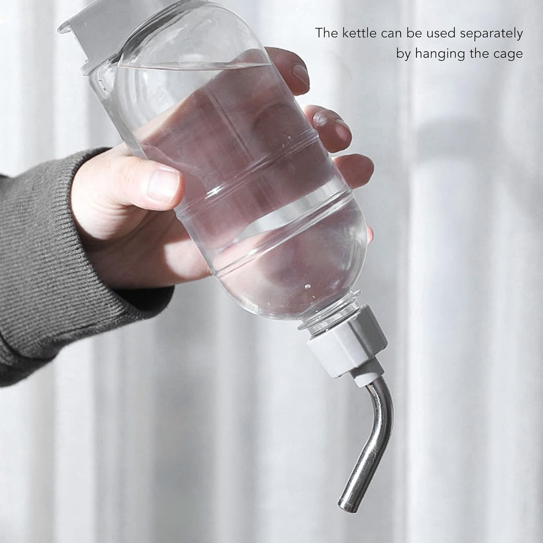 VBESTLIFE Stehender Wasserspender für Haustiere, 500 Ml, Multifunktionaler Hunde-Wasserflaschenständ