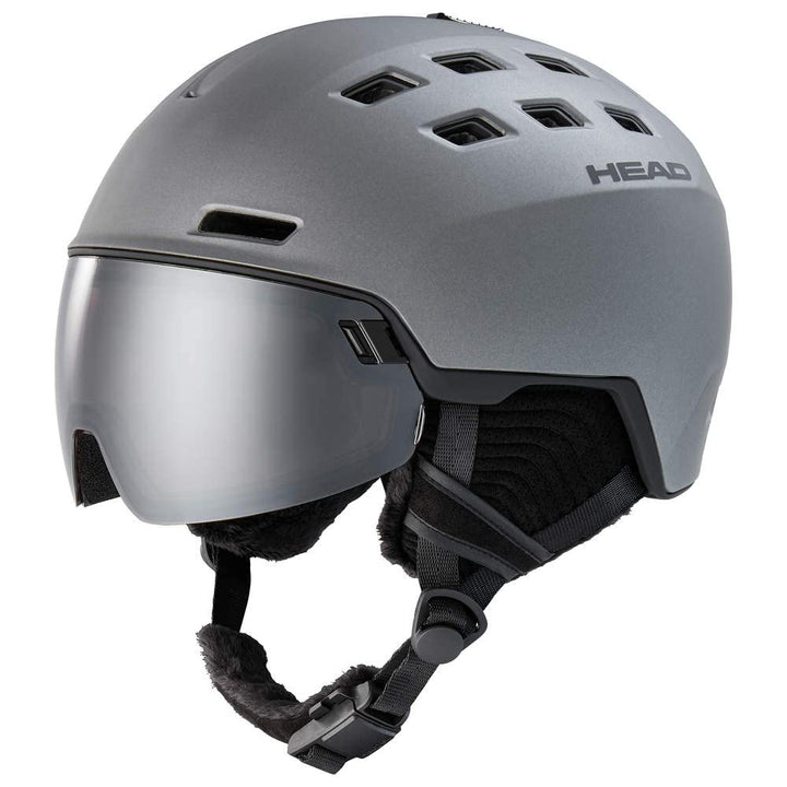 HEAD Radar 5K + SL Visier-Skihelm - Anthracite mat 60-63 cm, 60-63 cm