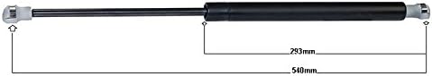 Gasdruckfeder 540 mm 120 N Kugelkopfaufnahme Kunststoff