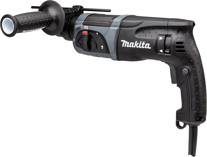 Makita HR2470BX40 Kombihammer inklusiv SDS-PLUS Bohrer-Set im Transportkoffer, 780 W, 230 V, Black E