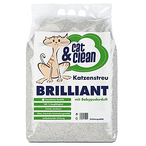 Cat & Clean Katzenstreu Der Extraklasse Klumpendes Einstreu Extrem Saugfähig Naturprodukt Aus Benton