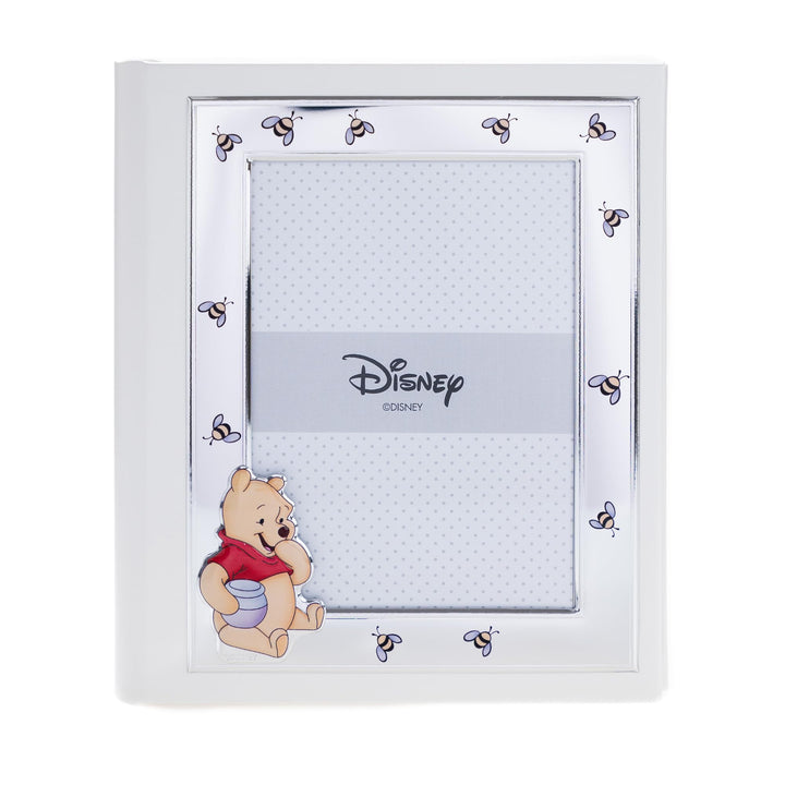 VALENTI & CO. Disney Baby - Winnie The Pooh - Fotoalbum für Kinder mit silbernem Fotorahmen für Tauf