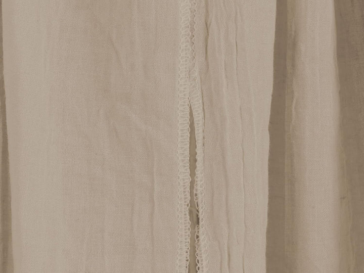 Jollein Betthimmel Vintage Nougat - Höhe 155 cm - Baldachin Kinderzimmer Babybett - Beige Weiss, Ros