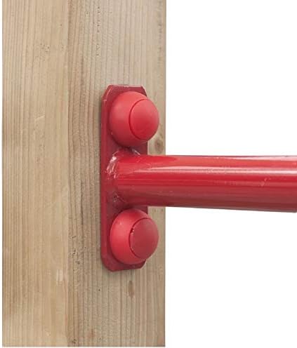 Reckstange rot, 125 cm lang, inkl. Schrauben mit Abdeckkappen