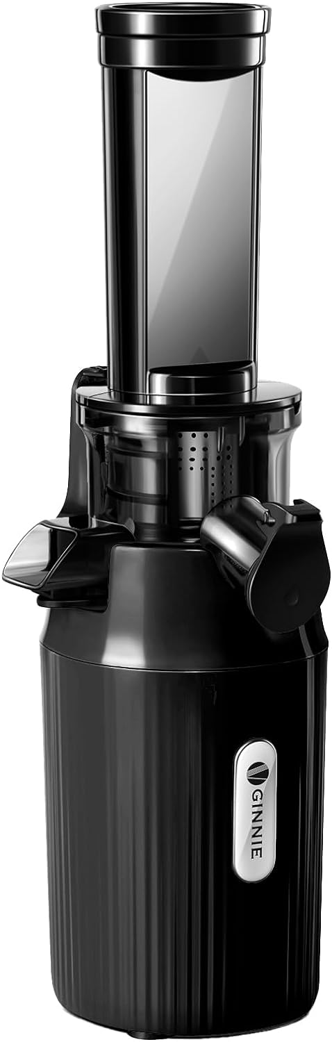 Ventray Ginnie Entsafter - Slow Juicer mit 60 U/min Niedriger Geschwindigkeit, Entsafter Gemüse und