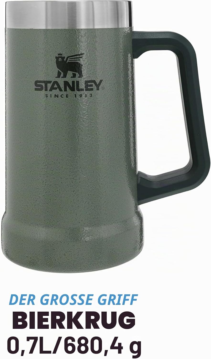 Stanley Adventure Vacuum Stein 709 ml - Thermotasse Hält Bier für 7 Stunden Kalt - Thermobecher mit