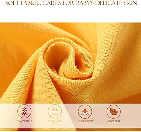 Baby Mädchen 3er Set Kurzarm Shorts T-Shirts Halbarm,6er Pack （Mit/Ohne Schulterschnalle） 6-18 Monat