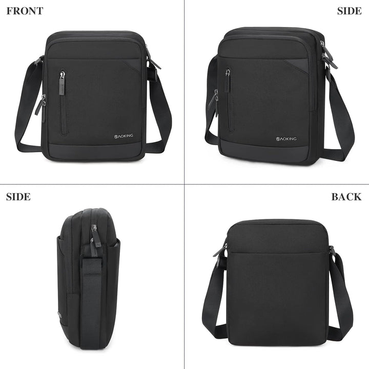 BAIGIO Herren Umhängetasche Tablet iPad bis 11 Zoll, Schultertasche Herrentasche zum Umhängen Crossb