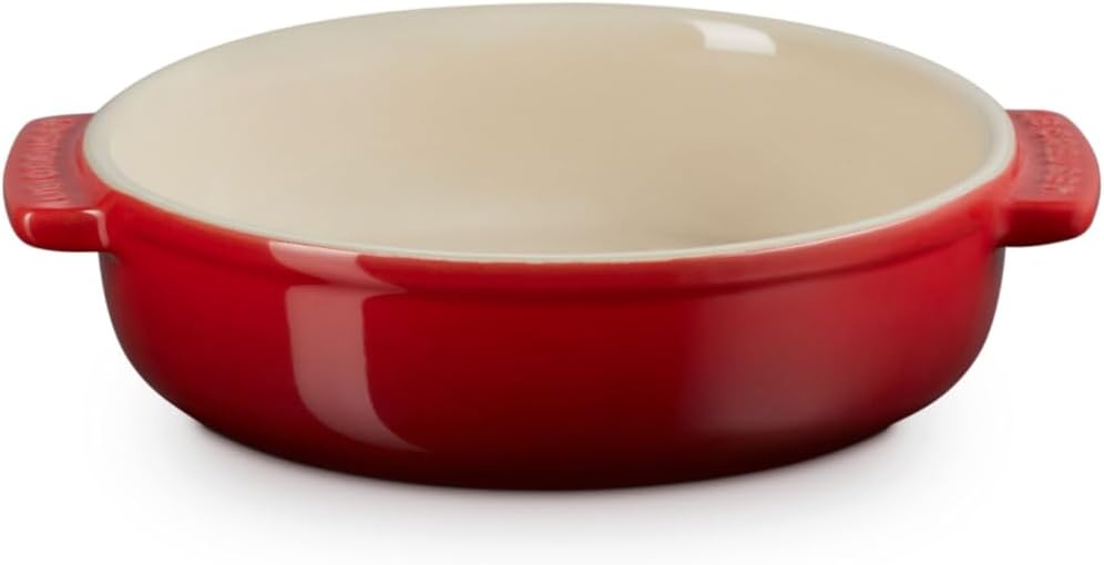Le Creuset Tapasschale aus Steinzeug, 500 ml/ 14 cm, Kirschrot, 72102140600001, Kirschrot