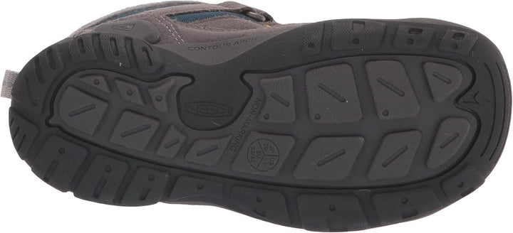 KEEN Unisex Kinder Knotch Chukka-Stiefel 19 EU Steel Grey Blue Wing Teal, 19 EU Steel Grey Blue Wing