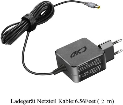 65W 20V 3.25A PowerFast Laptop-Netzteil für Lenovo ladekabel Laptop Thinkpad Edge Serie 019929U 0199