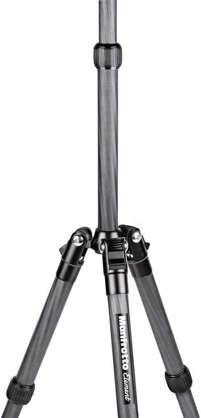 Manfrotto Element Traveller Carbon Kit, Schwarz Schwarz 143 cm Carbon klein Single, Schwarz 143 cm C