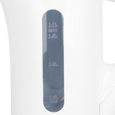 Emerio Wasserkocher BASIC | Kunststoff BPA frei | 1.7L Volumen mit beleuchtetem Ein-/Aus-Schalter |