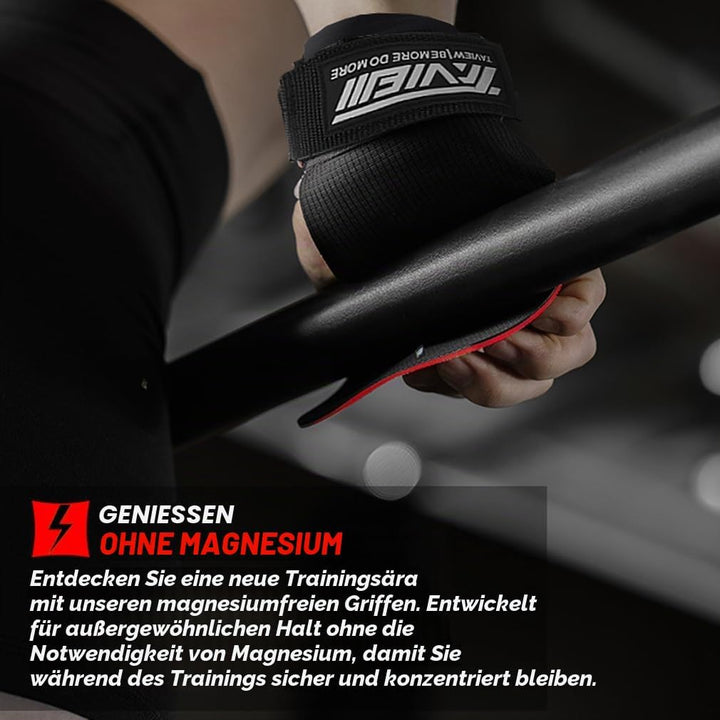TAVIEW Cross Training Quad Ultra Magnesiumfreie Handschuhe I Gewichtheberhandschuhe I Für Crosstrain