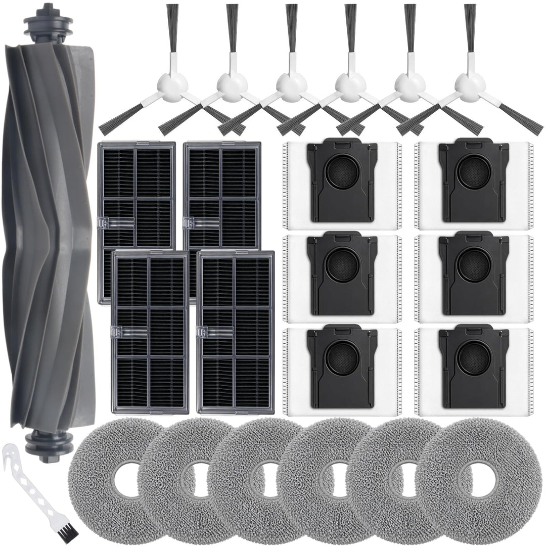 Bluearks 21 Stück Zubehör für Dreame L10s Pro Ultra Heat/X30 Ultra Saugroboter, Bestehend Aus 1 Haup