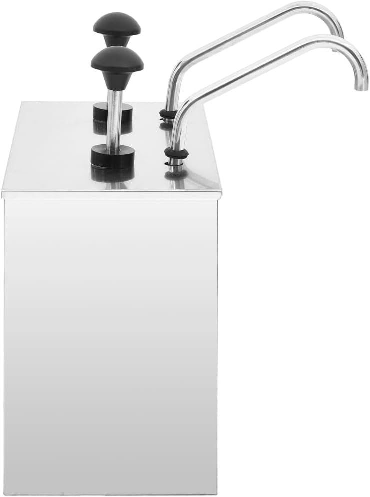 SKM Saucen-Spender Edelstahl 2 x 3,5 L, Weight: 5.05 kg, 51233 2 x 3.5 l, 2 x 3.5 l